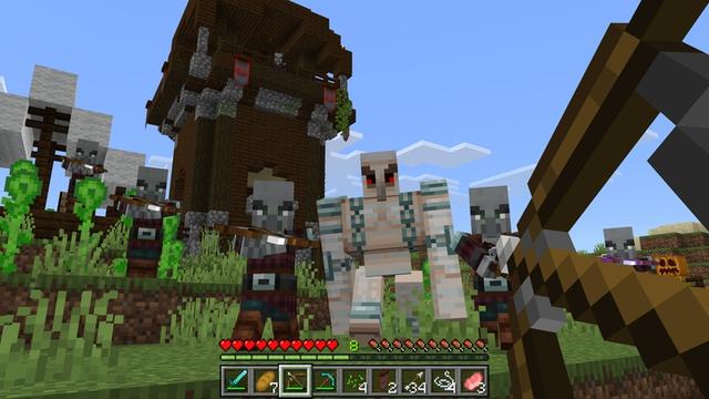 Screenshot of the Minecraft Bedrock Marketplace product Overhauled Villages Add-On created by Solid Blocks.