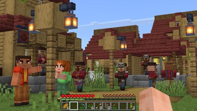 Screenshot of the Minecraft Bedrock Marketplace product Overhauled Villages Add-On created by Solid Blocks.