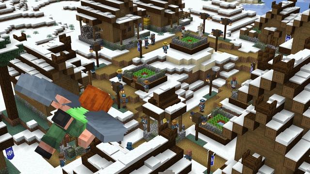 Screenshot of the Minecraft Bedrock Marketplace product Overhauled Villages Add-On created by Solid Blocks.