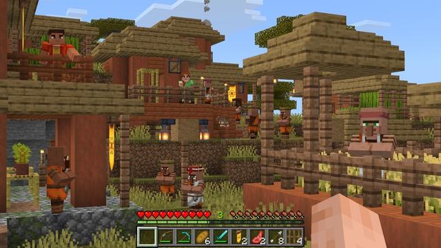 Screenshot of the Minecraft Bedrock Marketplace product Overhauled Villages Add-On created by Solid Blocks.
