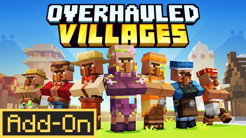 Thumbnail of the Minecraft Bedrock Marketplace product Overhauled Villages Add-On created by Solid Blocks.