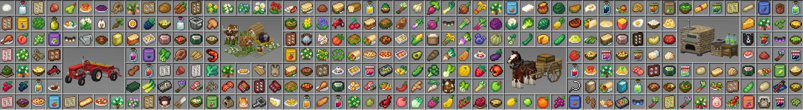 Panorama of the Minecraft Bedrock Marketplace product Crops & Farms created by Some Game Studio.