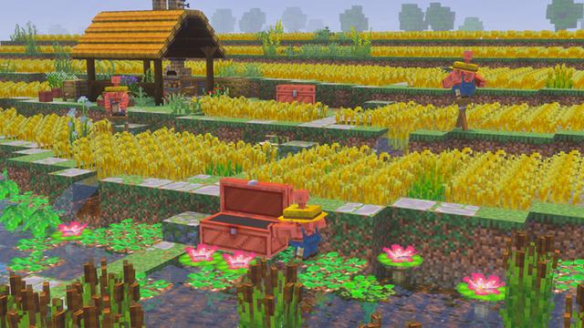 Screenshot of the Minecraft Bedrock Marketplace product Crops & Farms created by Some Game Studio.