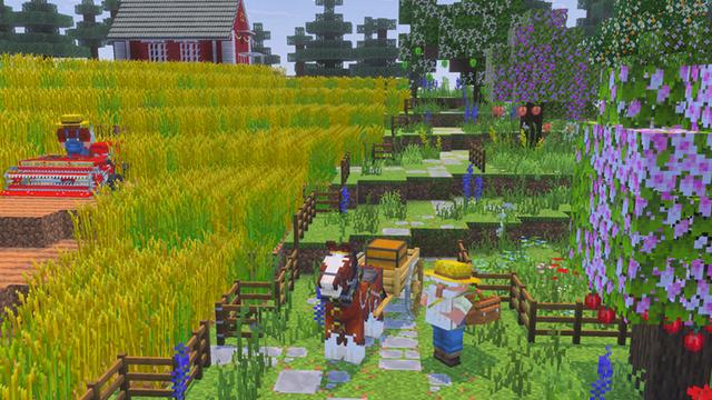 Screenshot of the Minecraft Bedrock Marketplace product Crops & Farms created by Some Game Studio.