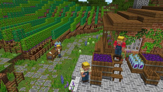 Screenshot of the Minecraft Bedrock Marketplace product Crops & Farms created by Some Game Studio.
