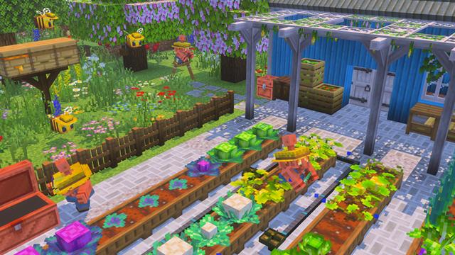 Screenshot of the Minecraft Bedrock Marketplace product Crops & Farms created by Some Game Studio.