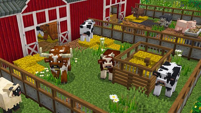 Screenshot of the Minecraft Bedrock Marketplace product Crops & Farms created by Some Game Studio.