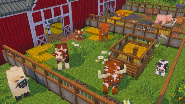 Screenshot of the Minecraft Bedrock Marketplace product Crops & Farms created by Some Game Studio.
