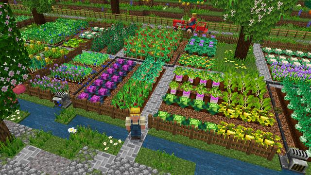 Screenshot of the Minecraft Bedrock Marketplace product Crops & Farms created by Some Game Studio.