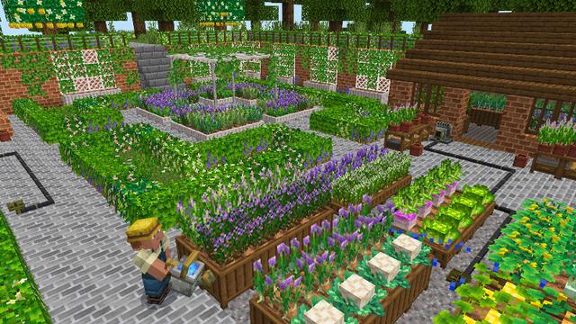 Screenshot of the Minecraft Bedrock Marketplace product Crops & Farms created by Some Game Studio.