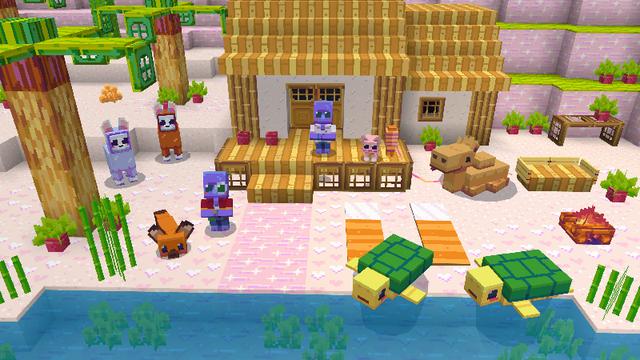 Screenshot of the Minecraft Bedrock Marketplace product Cute Craft Texture Pack created by Some Game Studio.