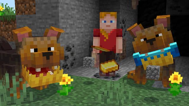 Screenshot of the Minecraft Bedrock Marketplace product Helpful Pets! created by Some Game Studio.