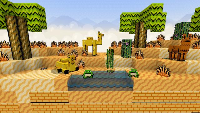 Screenshot of the Minecraft Bedrock Marketplace product Old School Pixels Texture Pack created by Some Game Studio.