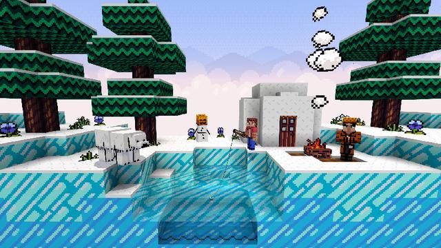 Screenshot of the Minecraft Bedrock Marketplace product Old School Pixels Texture Pack created by Some Game Studio.