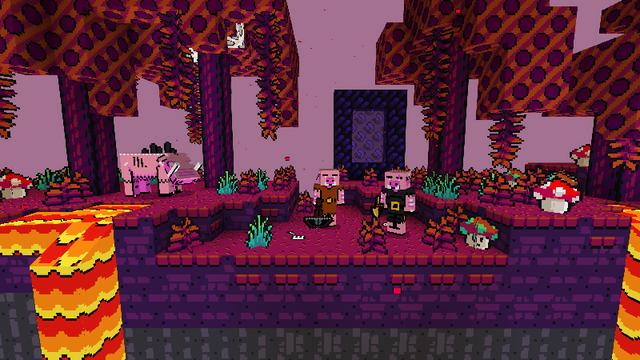 Screenshot of the Minecraft Bedrock Marketplace product Old School Pixels Texture Pack created by Some Game Studio.