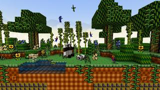 Screenshot of the Minecraft Bedrock Marketplace product Old School Pixels Texture Pack created by Some Game Studio.