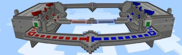 Panorama of the Minecraft Bedrock Marketplace product Laser Tag created by Sova Knights.