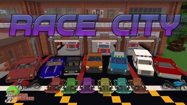 Thumbnail of the Minecraft Bedrock Marketplace product Race City created by Sova Knights.