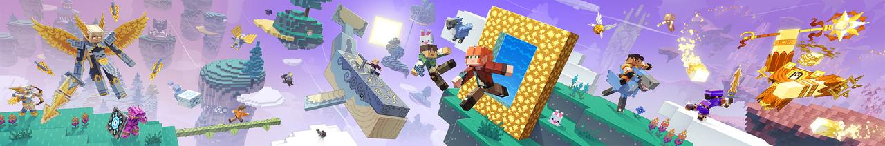 Panorama of the Minecraft Bedrock Marketplace product Aether Legends created by Spark Universe.