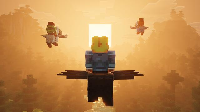 Screenshot of the Minecraft Bedrock Marketplace product Aether Moa Add-On created by Spark Universe.