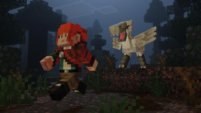 Screenshot of the Minecraft Bedrock Marketplace product Aether Moa Add-On created by Spark Universe.