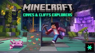 Thumbnail of the Minecraft Bedrock Marketplace product Caves & Cliffs Explorers created by Spark Universe.