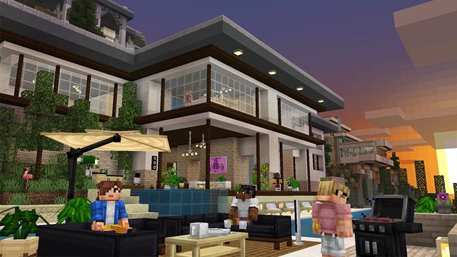 Screenshot of the Minecraft Bedrock Marketplace product Furniture: Modern 2 created by Spark Universe.