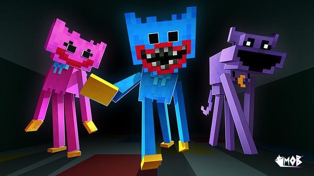 Thumbnail of the Minecraft Bedrock Marketplace product Huggy & Friends Skin Pack created by Spark Universe.
