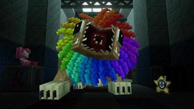 Screenshot of the Minecraft Bedrock Marketplace product Huggy & Friends Add-On created by Spark Universe.