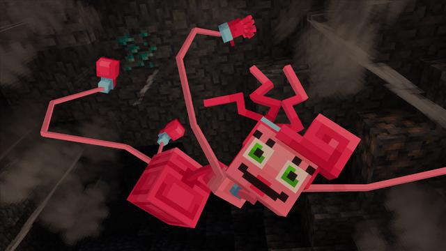 Screenshot of the Minecraft Bedrock Marketplace product Huggy & Friends Add-On created by Spark Universe.