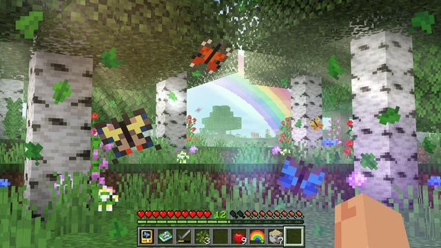 Screenshot of the Minecraft Bedrock Marketplace product Realism VFX Add-On created by Spark Universe.