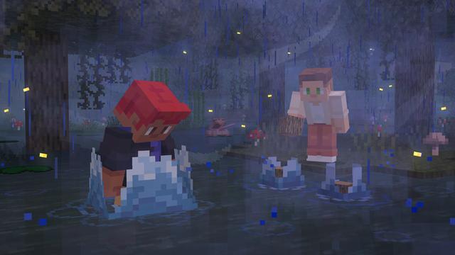 Screenshot of the Minecraft Bedrock Marketplace product Realism VFX Add-On created by Spark Universe.
