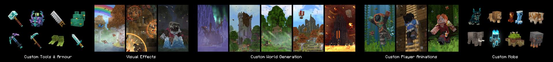 Panorama of the Minecraft Bedrock Marketplace product RealismCraft created by Spark Universe.