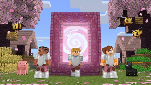 Screenshot of the Minecraft Bedrock Marketplace product Spark Portals Add-On created by Spark Universe.