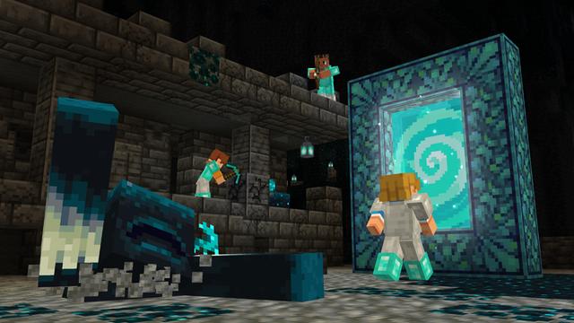 Screenshot of the Minecraft Bedrock Marketplace product Spark Portals Add-On created by Spark Universe.