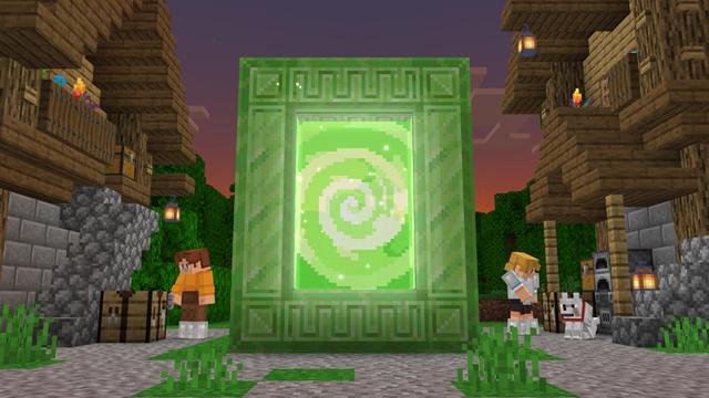 Screenshot of the Minecraft Bedrock Marketplace product Spark Portals Add-On created by Spark Universe.