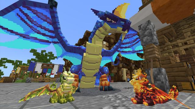 Screenshot of the Minecraft Bedrock Marketplace product DragonFire : Bedrock Edition created by Spectral Studios.