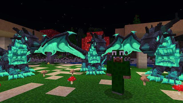 Screenshot of the Minecraft Bedrock Marketplace product DragonFire : Bedrock Edition created by Spectral Studios.