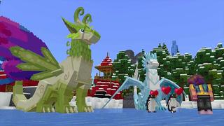Screenshot of the Minecraft Bedrock Marketplace product DragonFire Winter Edition created by Spectral Studios.