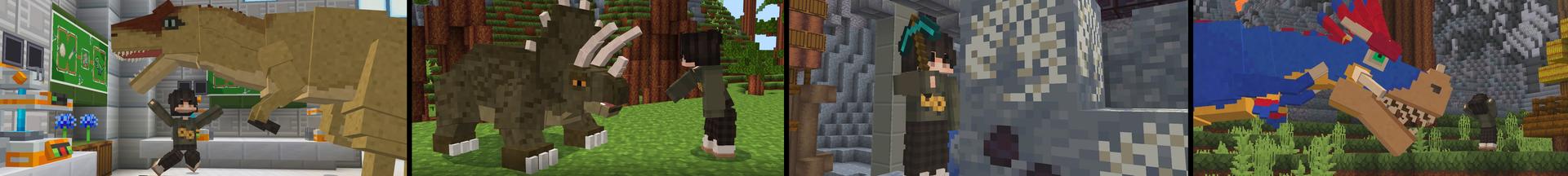 Panorama of the Minecraft Bedrock Marketplace product JurassiCraft created by Spectral Studios.
