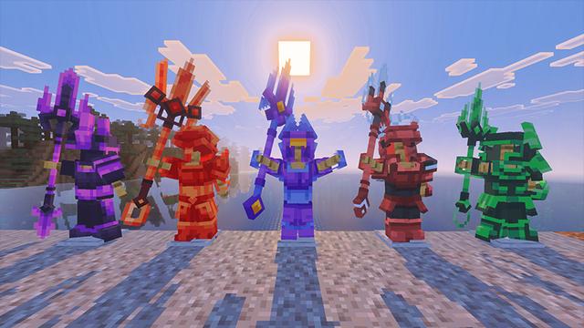 Screenshot of the Minecraft Bedrock Marketplace product Kraken Bosses Add-On created by Spectral Studios.