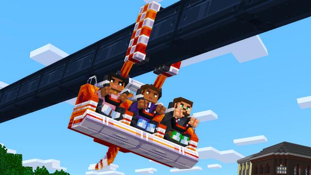 Screenshot of the Minecraft Bedrock Marketplace product AMUSEMENT PARK created by Square Dreams.