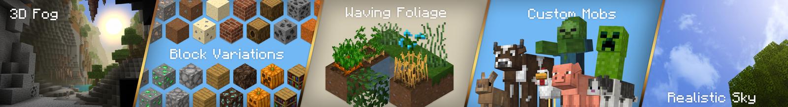 Panorama of the Minecraft Bedrock Marketplace product Classic Shadows created by Square Dreams.