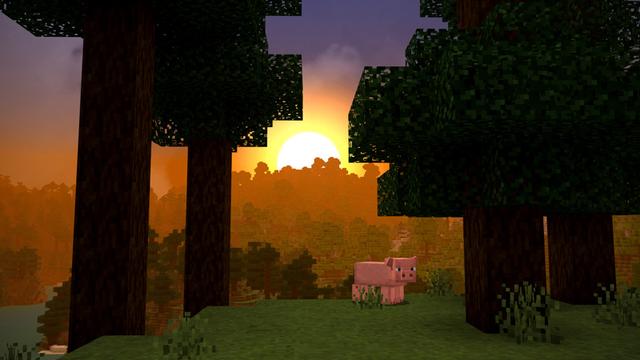 Screenshot of the Minecraft Bedrock Marketplace product Classic Shadows created by Square Dreams.