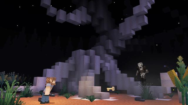 Screenshot of the Minecraft Bedrock Marketplace product HORROR: THE ESCAPE created by Square Dreams.