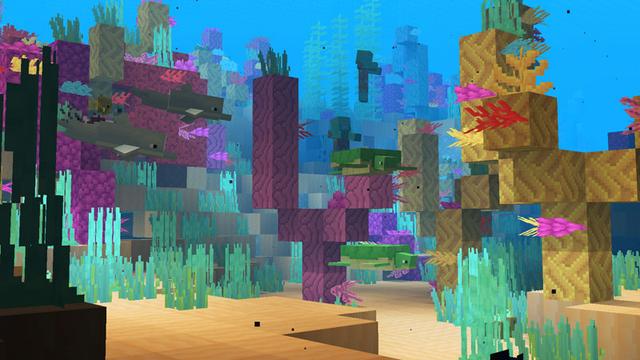 Screenshot of the Minecraft Bedrock Marketplace product Pastel Texture Pack created by Square Dreams.