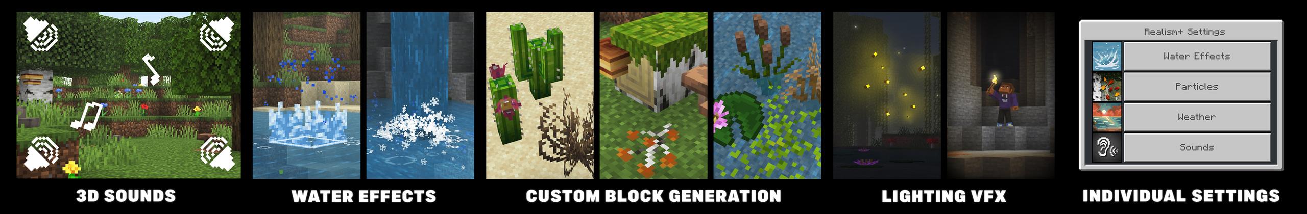REALISM+ Add-On by Square Dreams | CHUNK - Minecraft Bedrock ...