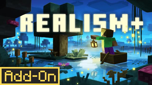 Thumbnail of the Minecraft Bedrock Marketplace product REALISM+ Add-On created by Square Dreams.
