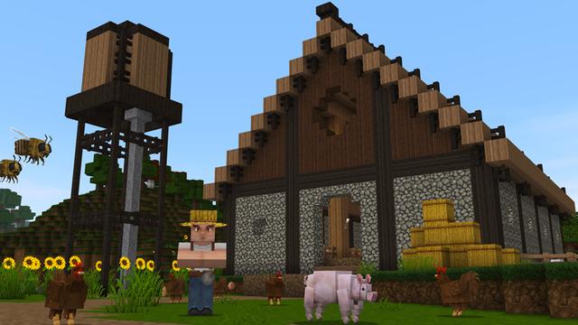 Screenshot of the Minecraft Bedrock Marketplace product Realistic Textures HD created by Square Dreams.