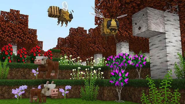 Screenshot of the Minecraft Bedrock Marketplace product Realistic Textures HD created by Square Dreams.